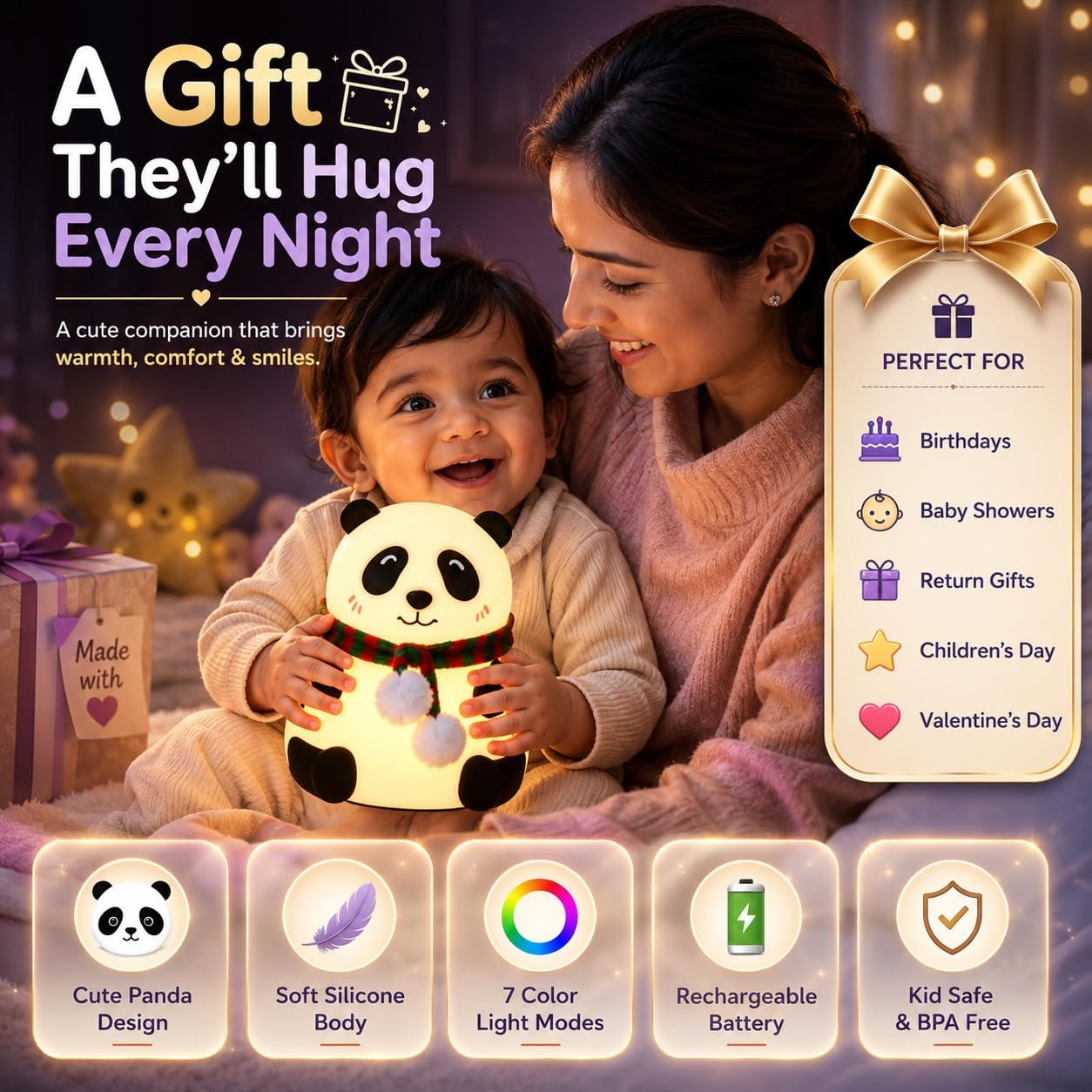Panda Night Lamp