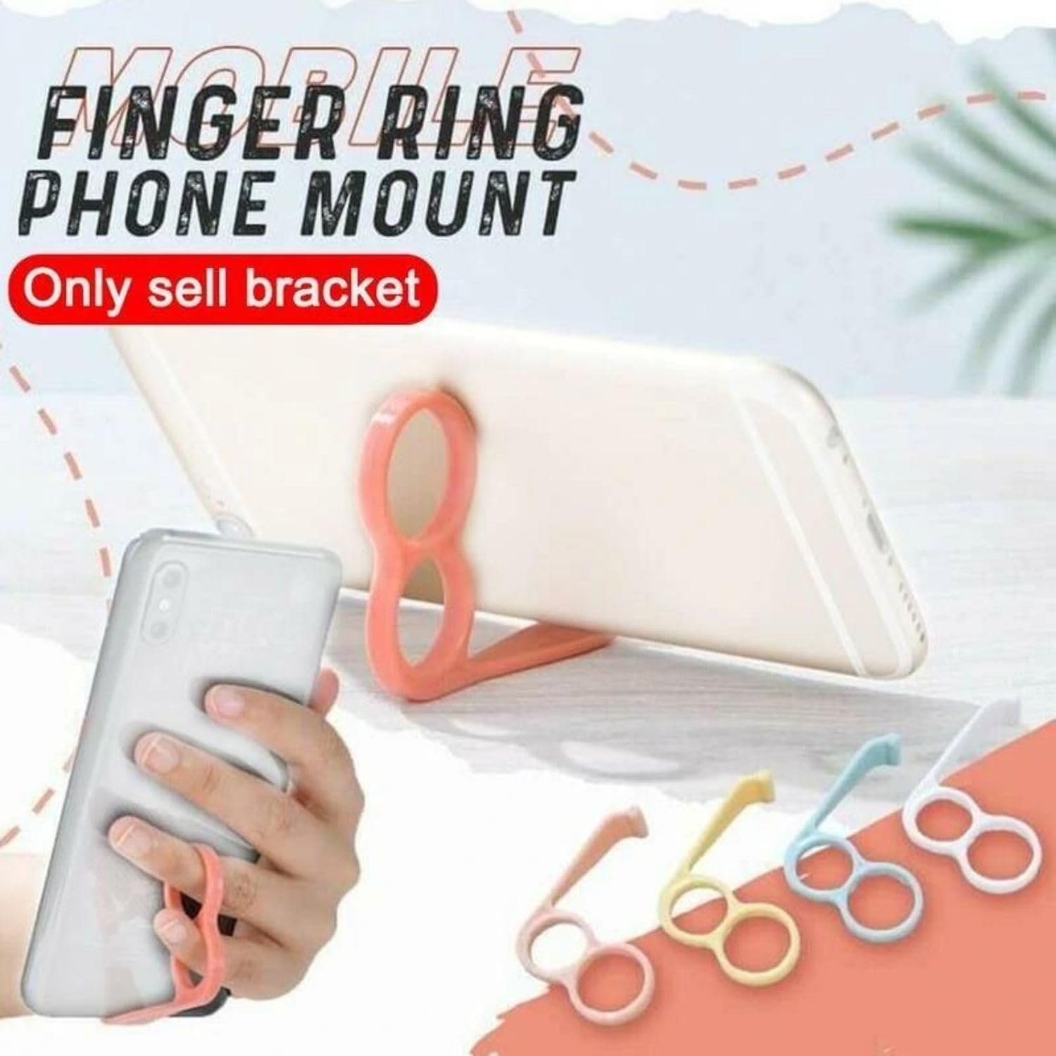 Finger Ring Mobile Stand (Pack of 5)