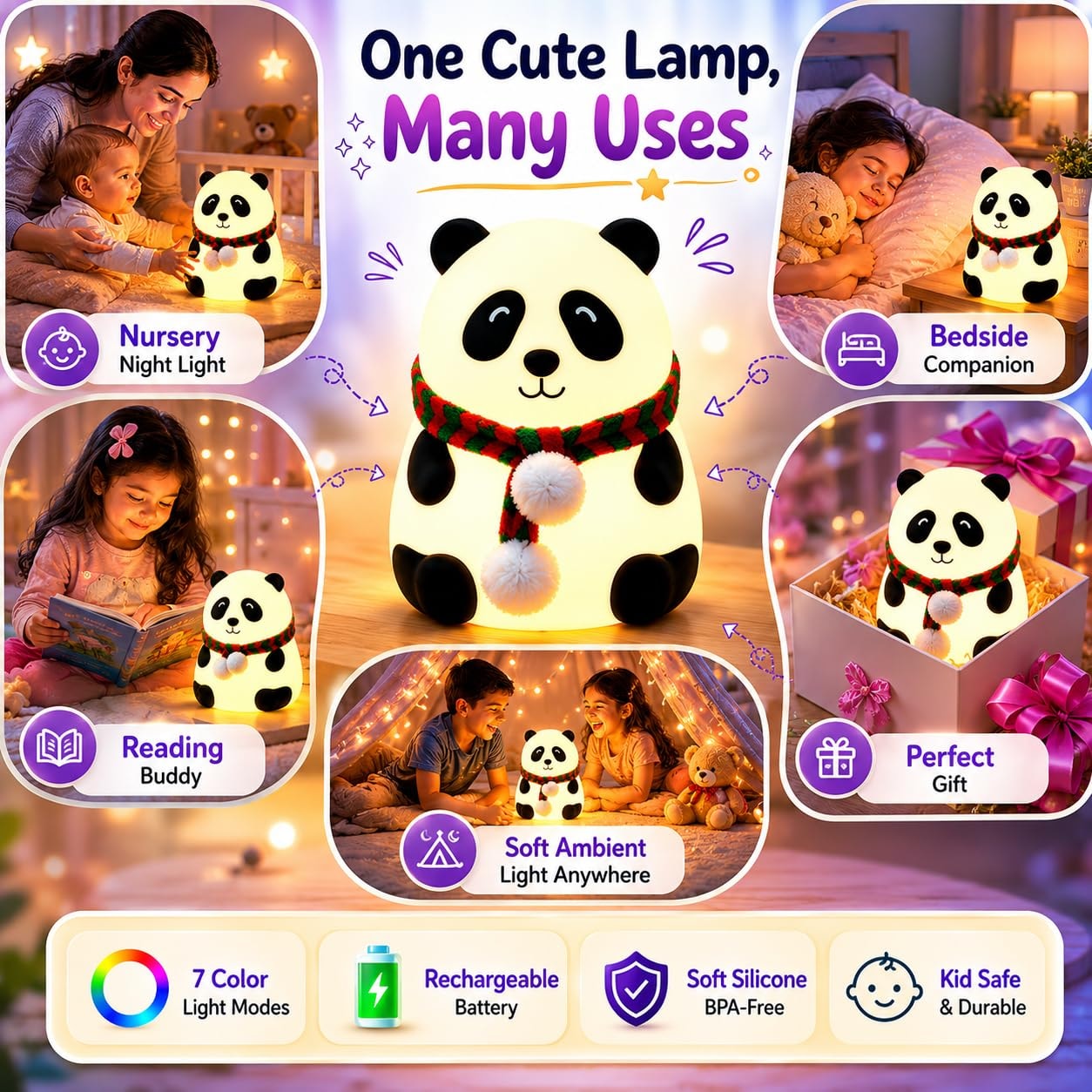 Panda Night Lamp